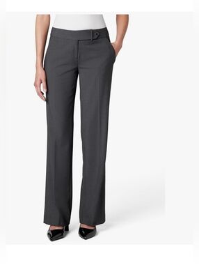 Calvin Klein Women’s Classic Fit Straight Leg Suit Pant Size 6, Charcoal